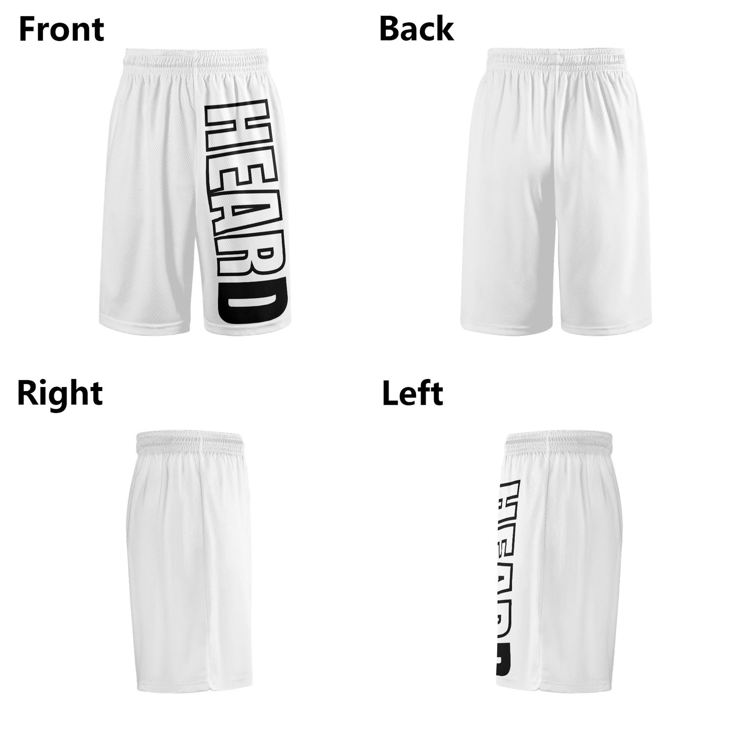 HEARD Drip Mens Mesh Basketball Shorts