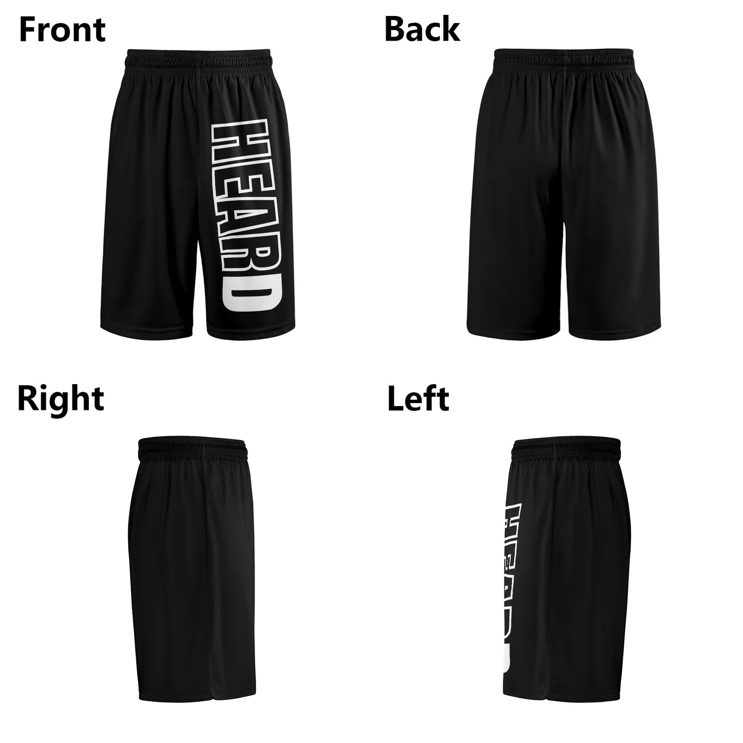 HEARD DRIP Mens Mesh Basketball Shorts