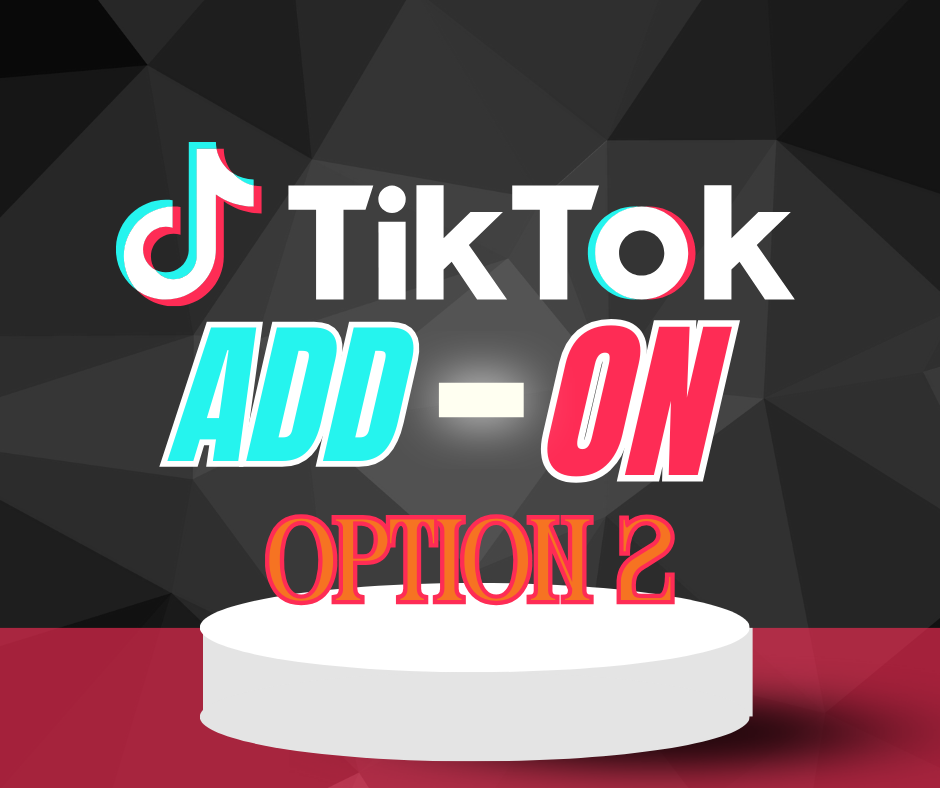 Tiktok Promotion Add on Option 2